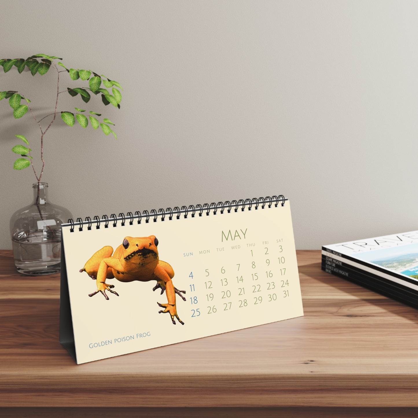 Frogs & Toads of 2025 Desktop Calendar