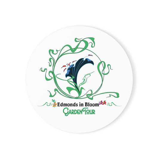 Edmonds in Bloom Garden Tour Cork Back Coaster