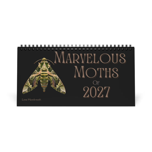 Marvelous Moths of 2027 Desktop Calendar