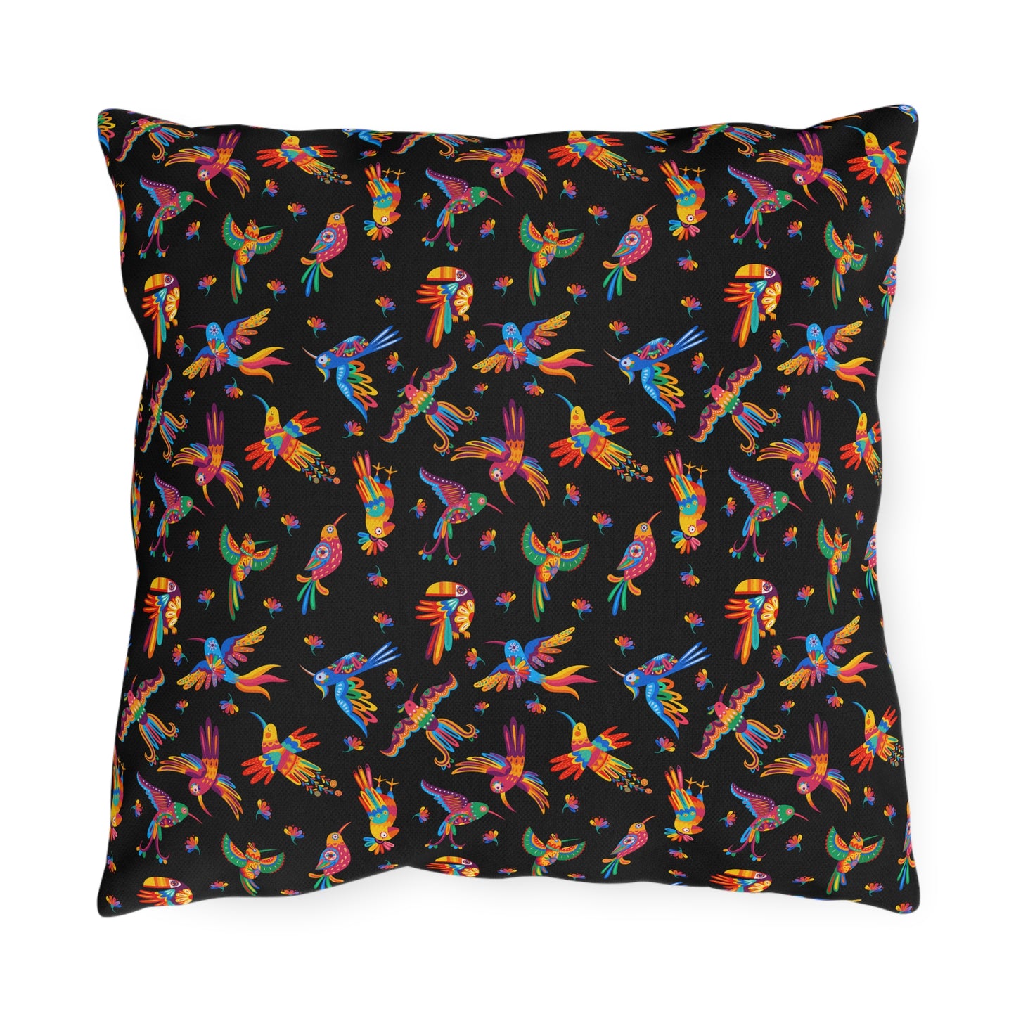 Talavera Birds Mexican Motif Outdoor Pillows