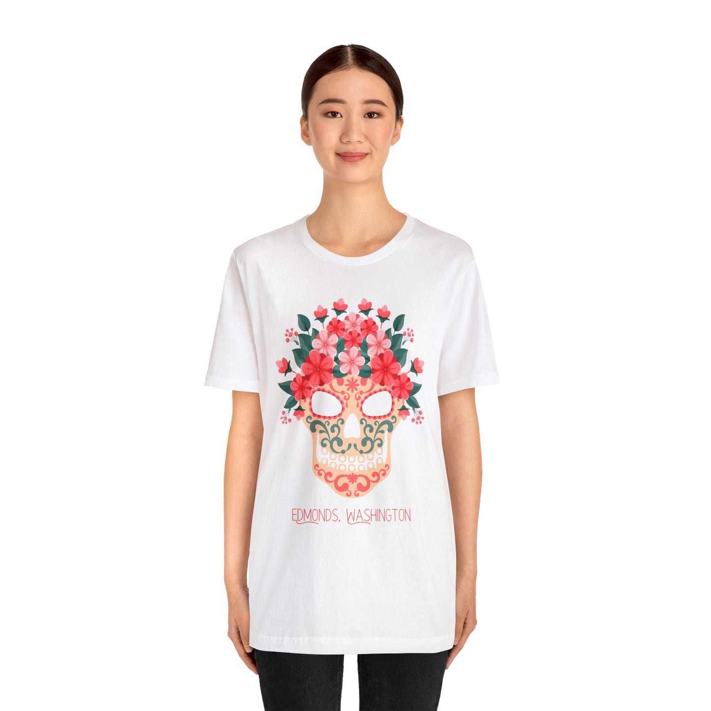 Sugar Skull Edmonds Love T-Shirt