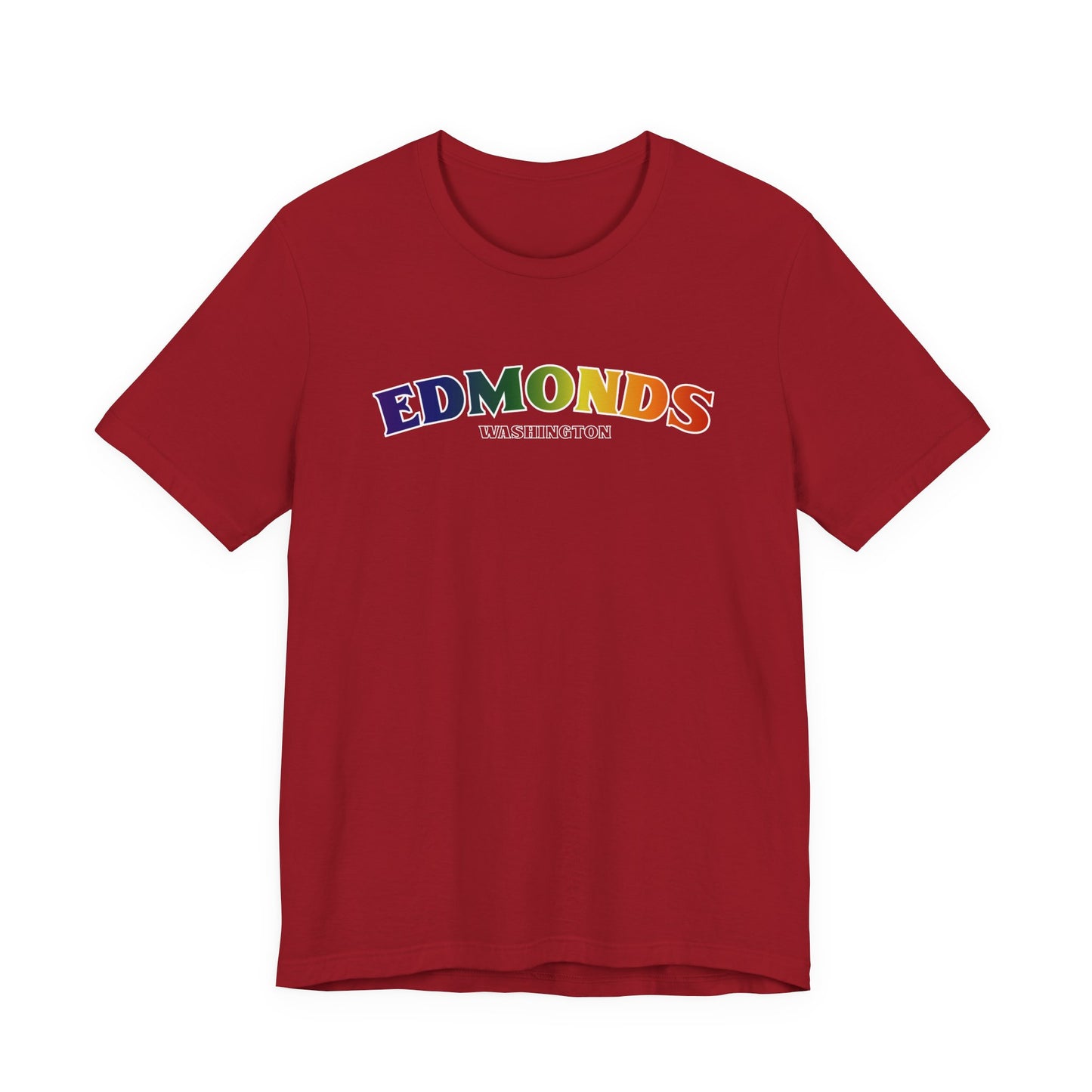 Edmonds Washington RAINBOW Unisex Jersey Short Sleeve Tee