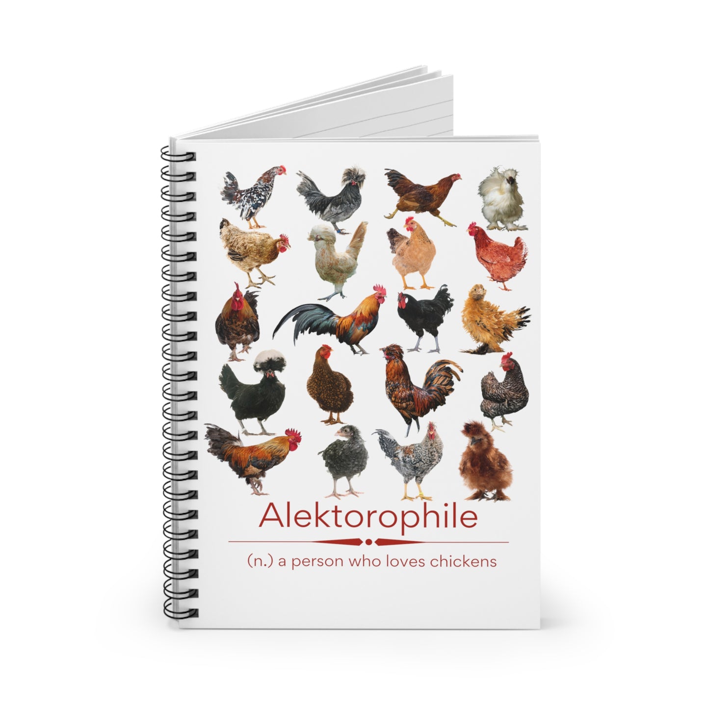 Alektorophile Spiral Notebook - Ruled Line