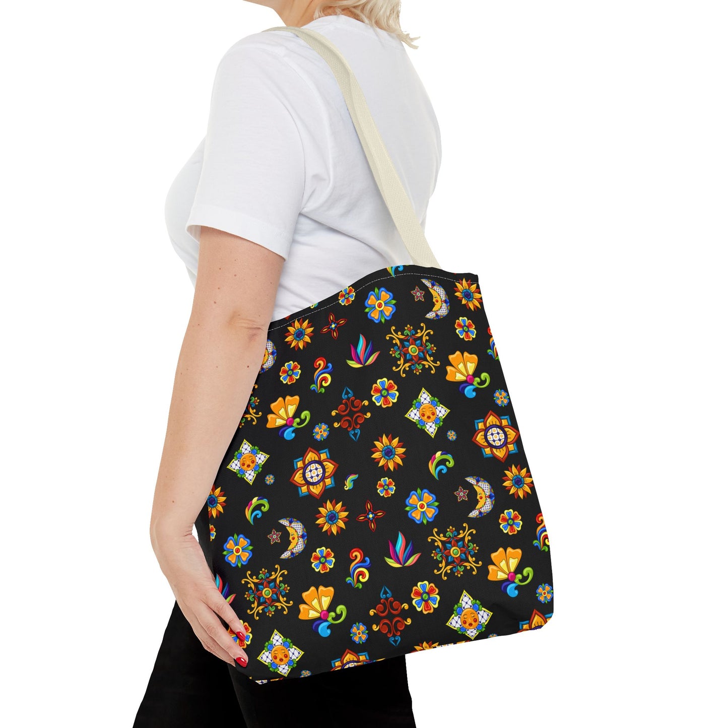 Talavera Mexican Tile Inspired Tote Bag