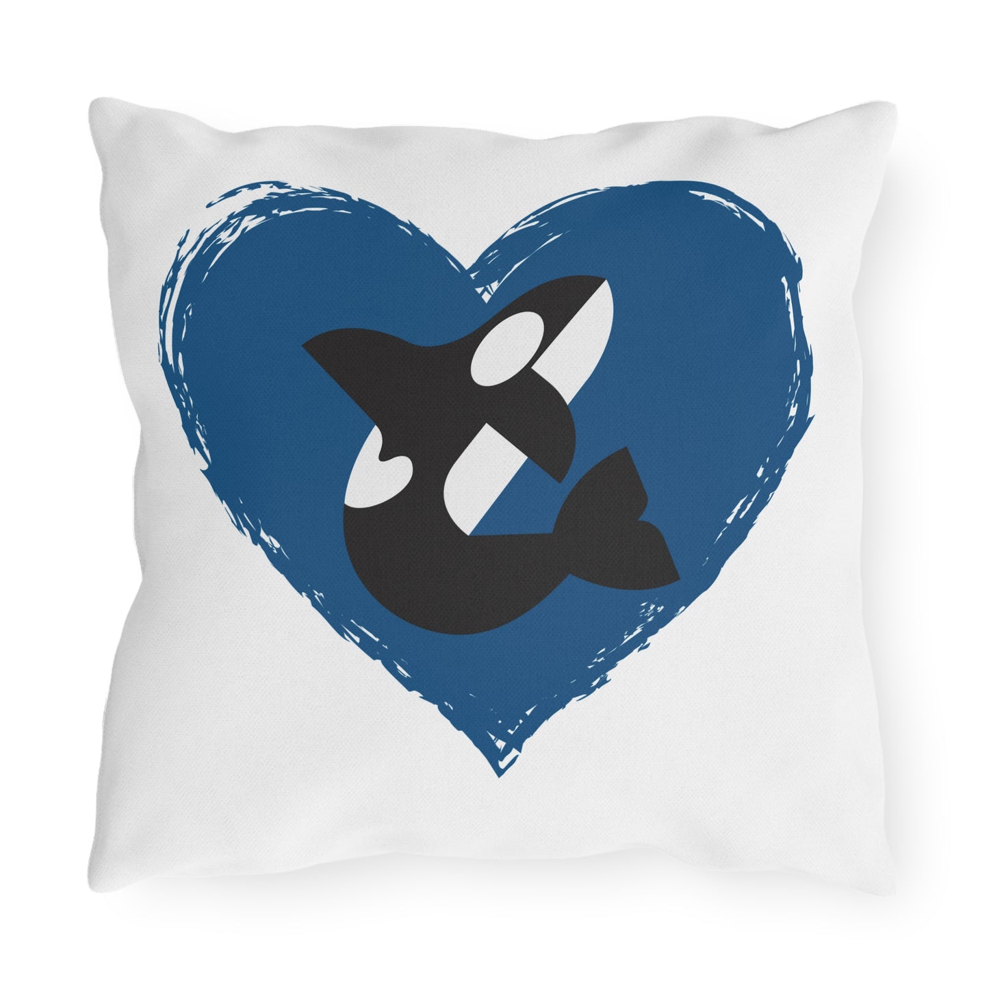 Orca Heart Outdoor Pillows