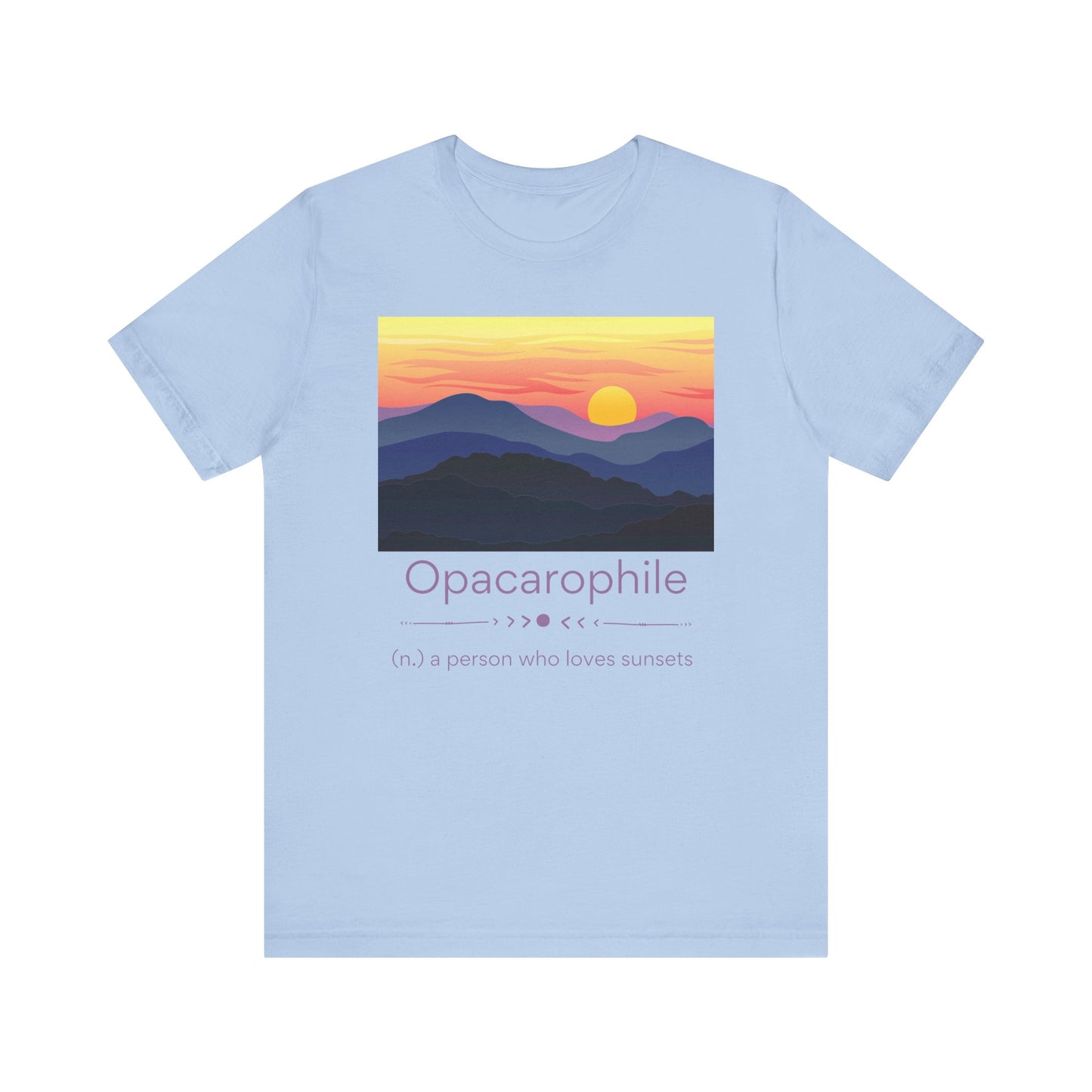 Opacarophile - sunset love T-shirt