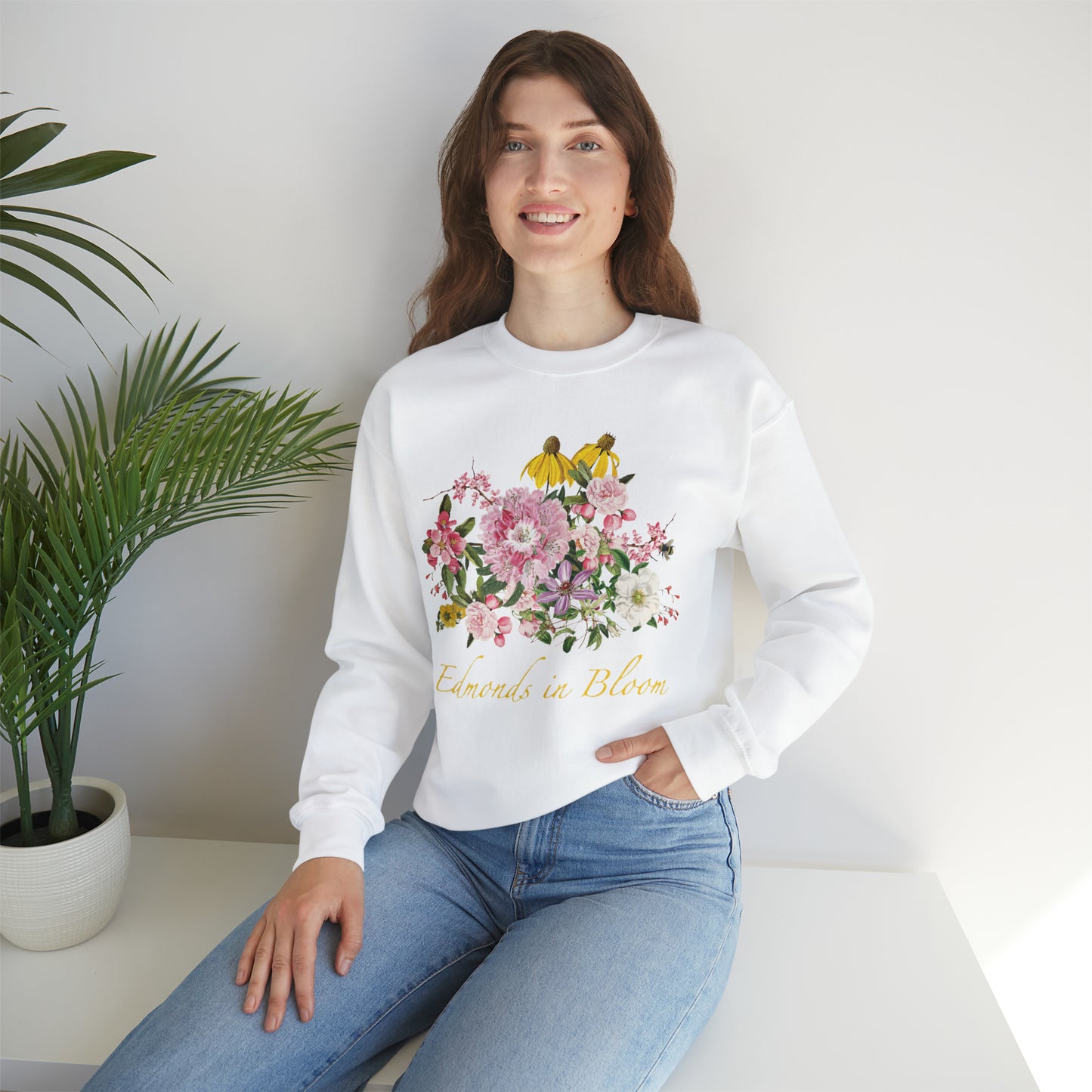 Edmonds in Bloom Unisex Crewneck Sweatshirt