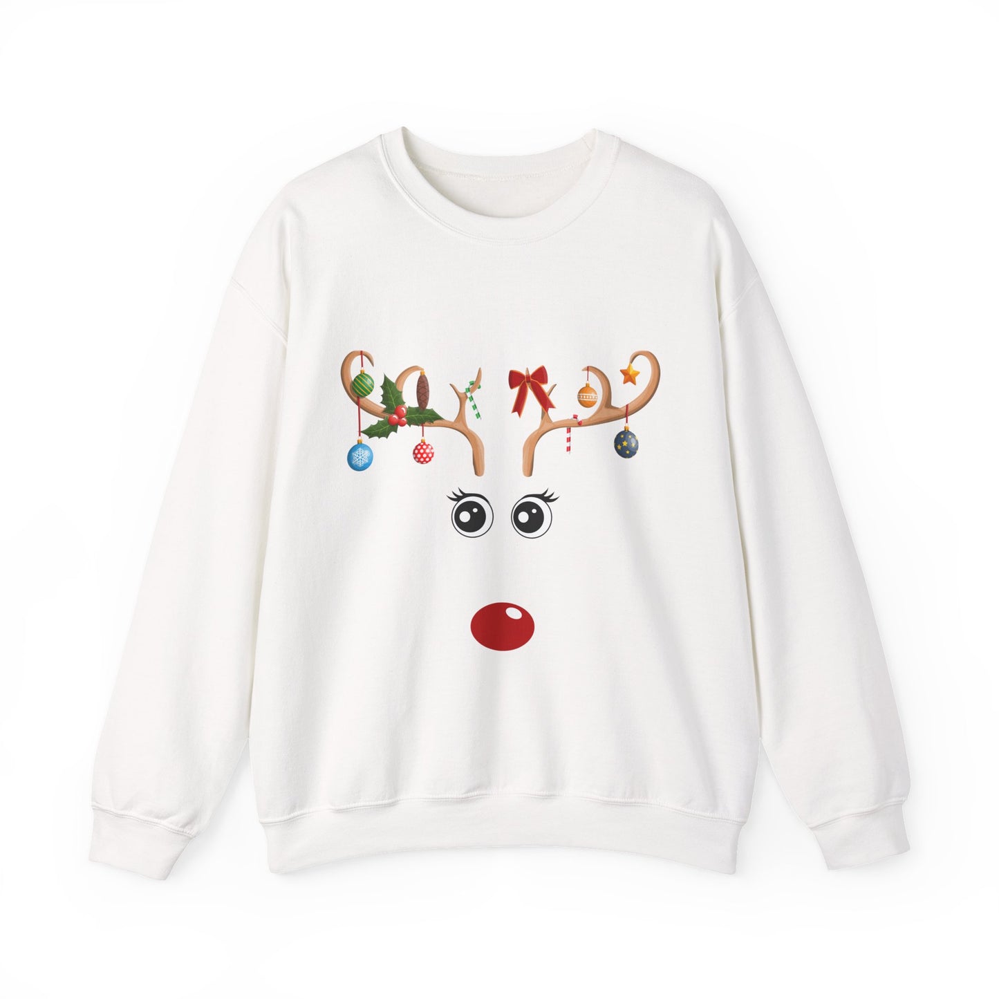 Reindeer Rudolph Christmas Holiday Crewneck Sweatshirt