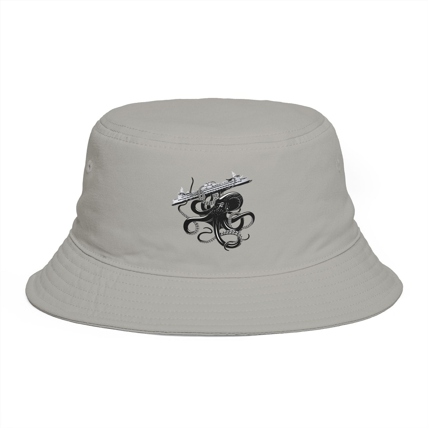 Octopus Attacks Ferry Organic bucket hat