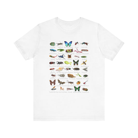 Impressive Insects T-shirt with 40 cool bugs