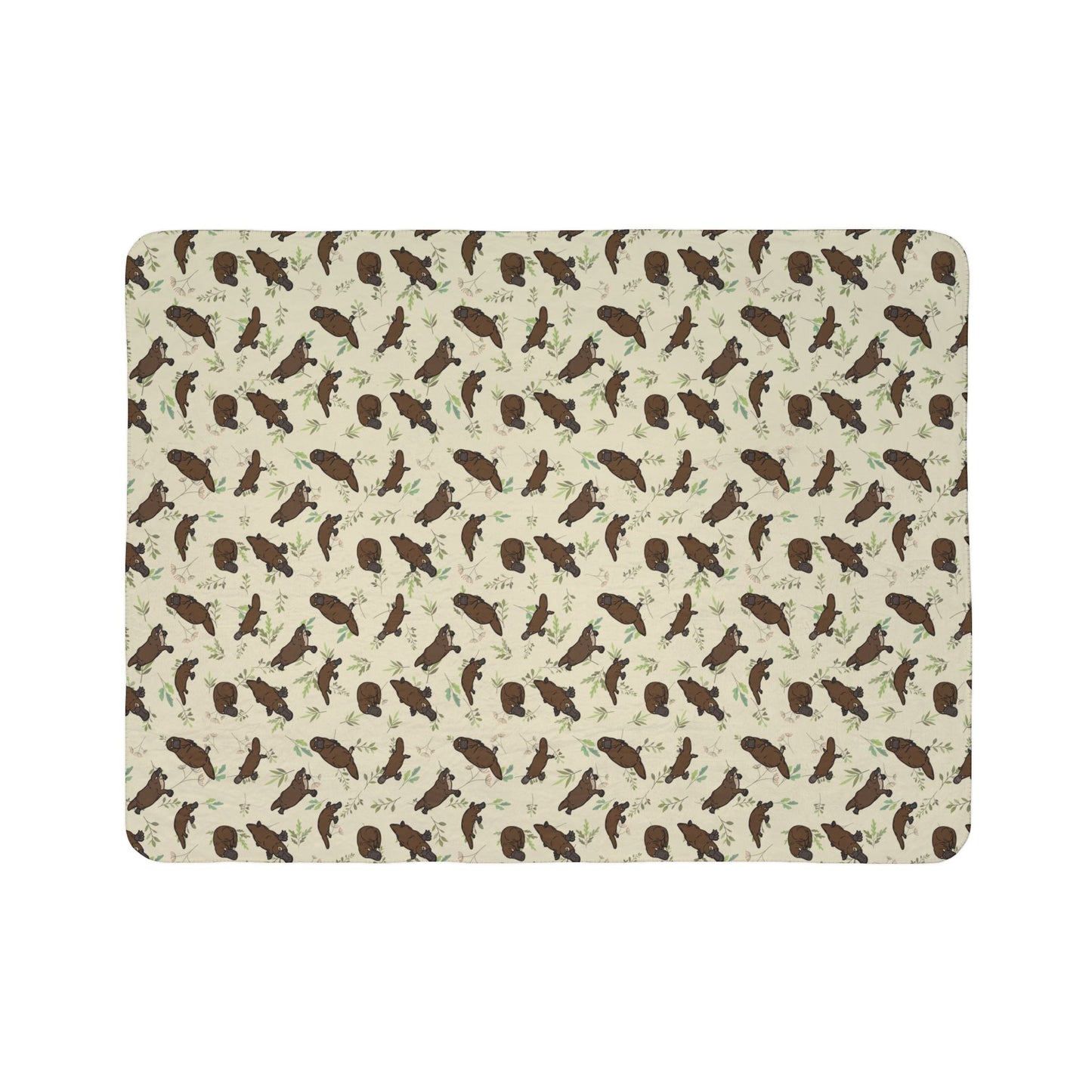 Platypus Paradise Fleece Sherpa Blanket