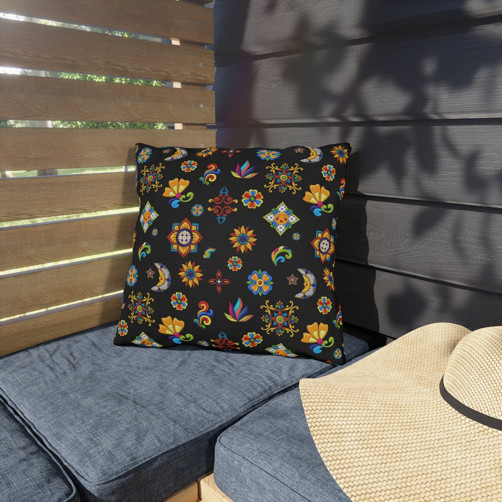 Talavera Mexican Tile Inspired Outdoor Pillows
