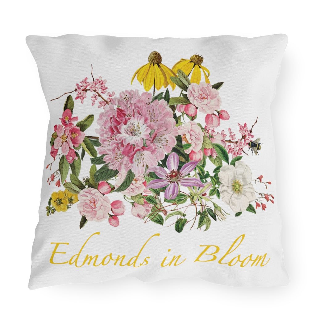 Edmonds in Bloom Outdoor Pillows