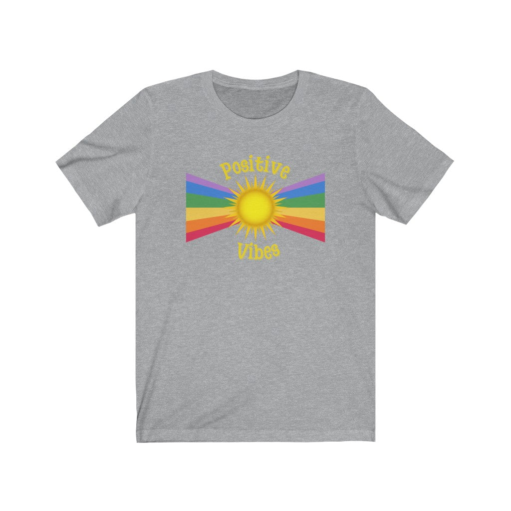 Positive Vibes Sunshine and Rainbows T-shirt