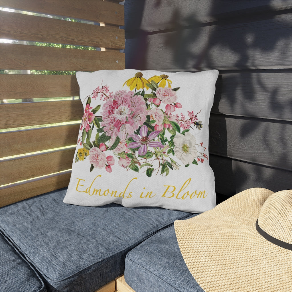 Edmonds in Bloom Outdoor Pillows