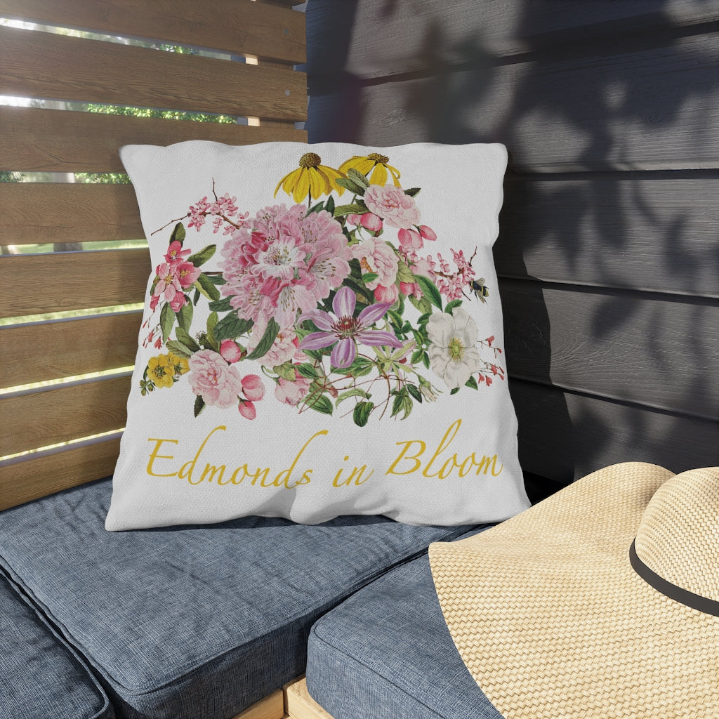 Edmonds in Bloom Outdoor Pillows