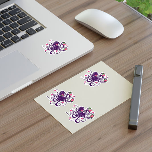 Floral Octopus Sticker Sheet