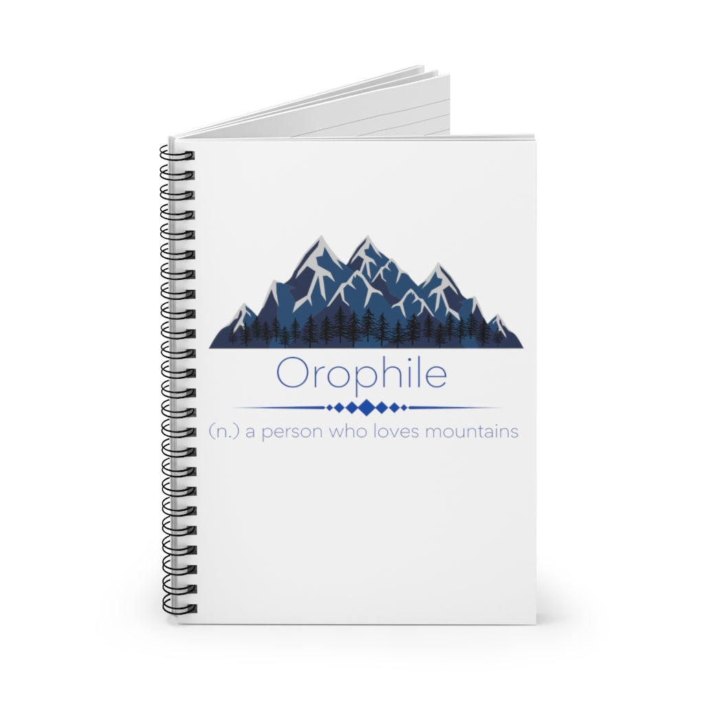Orophile - Mountain Lover Spiral Notebook - Ruled Line