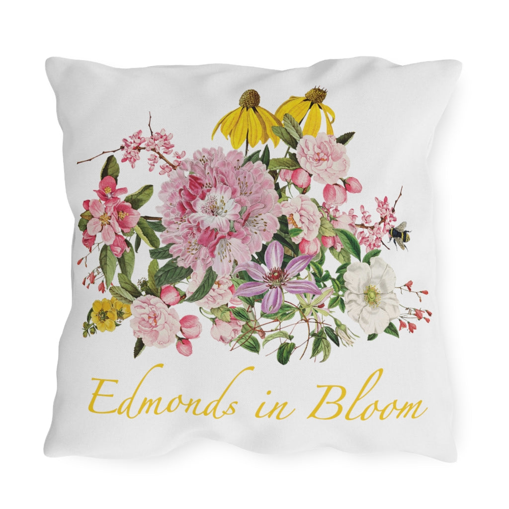 Edmonds in Bloom Outdoor Pillows