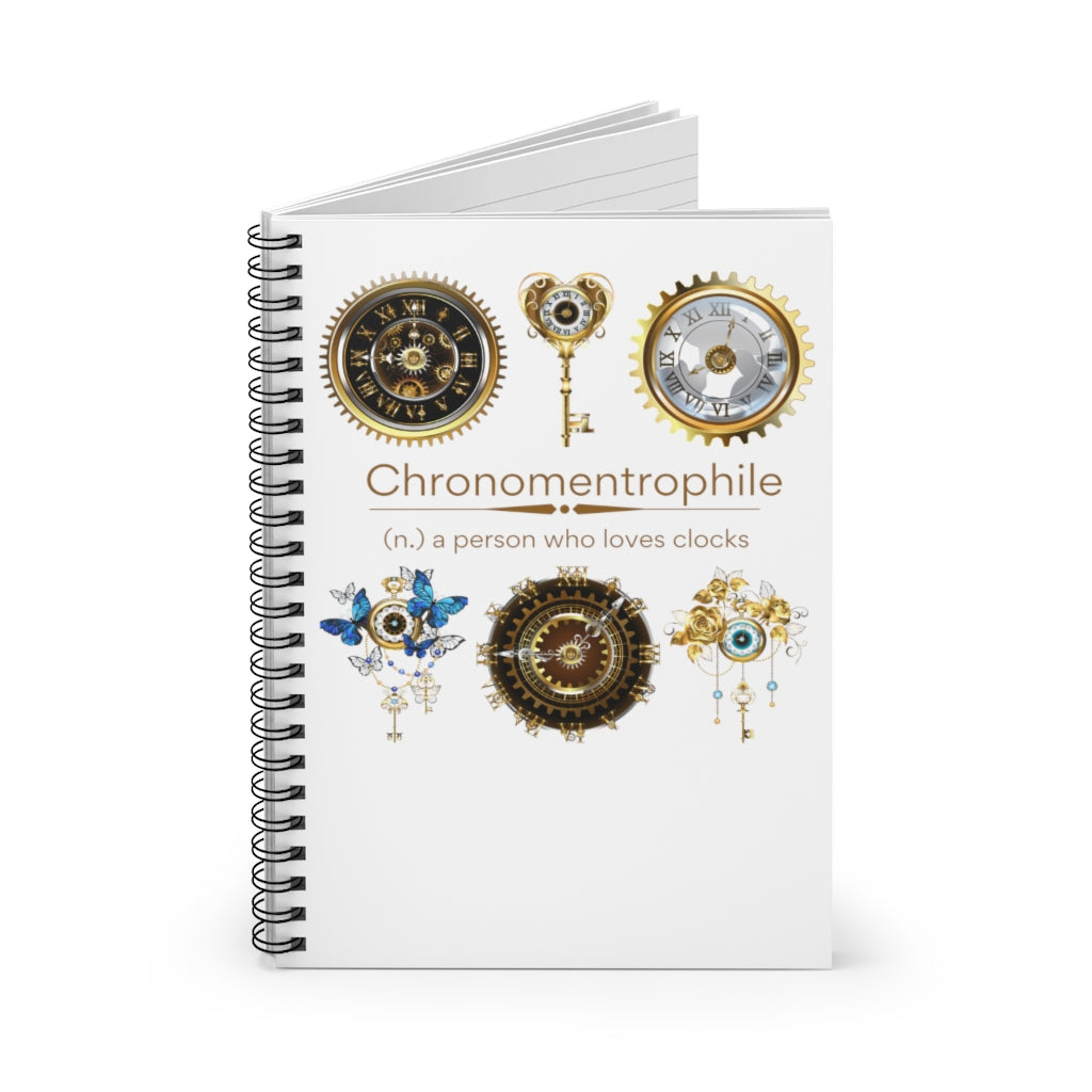 Chronomentrophile Spiral Notebook - Ruled Line