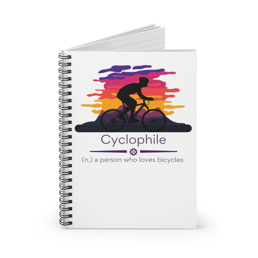Cyclophile Spiral Notebook - Ruled Line