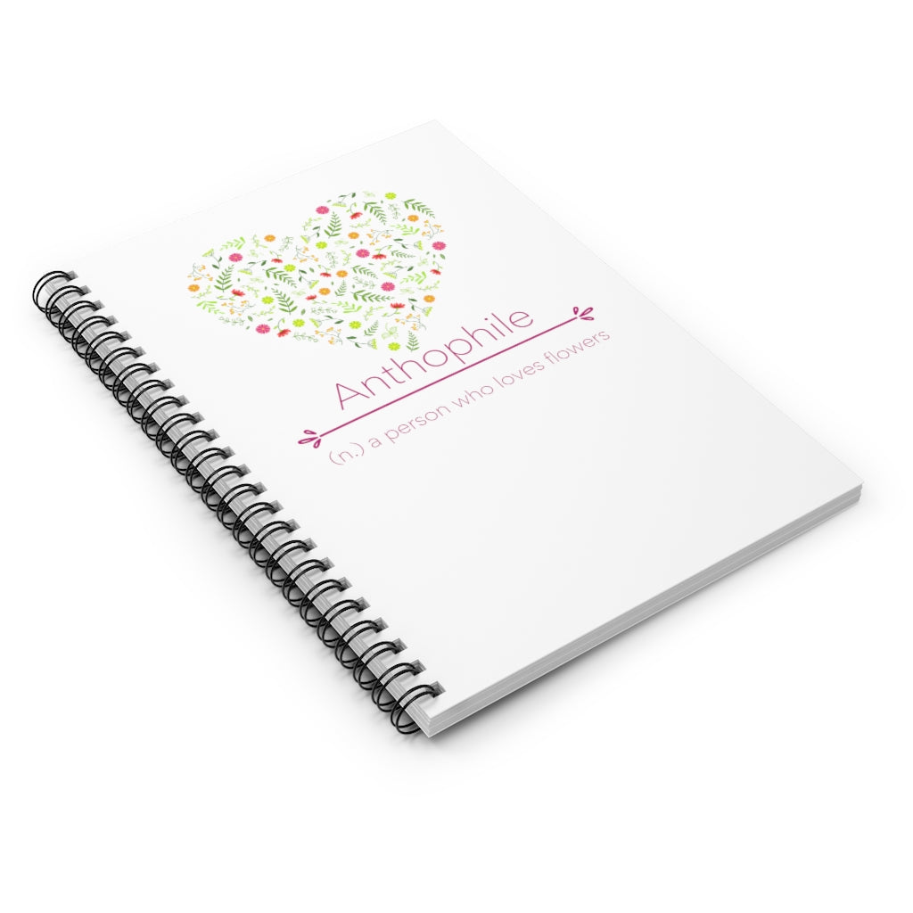 Anthophile Spiral Notebook - Ruled Line