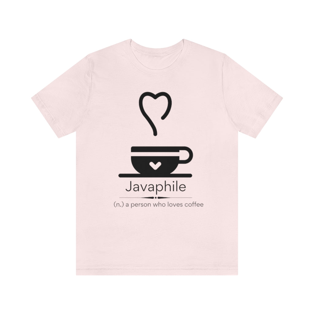 Javaphile - coffee lover T-shirt