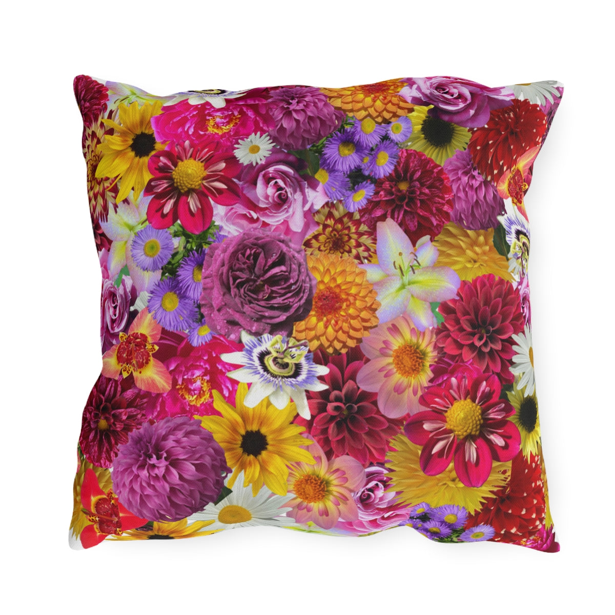 Peace-Full Flowers Outdoor Pillows