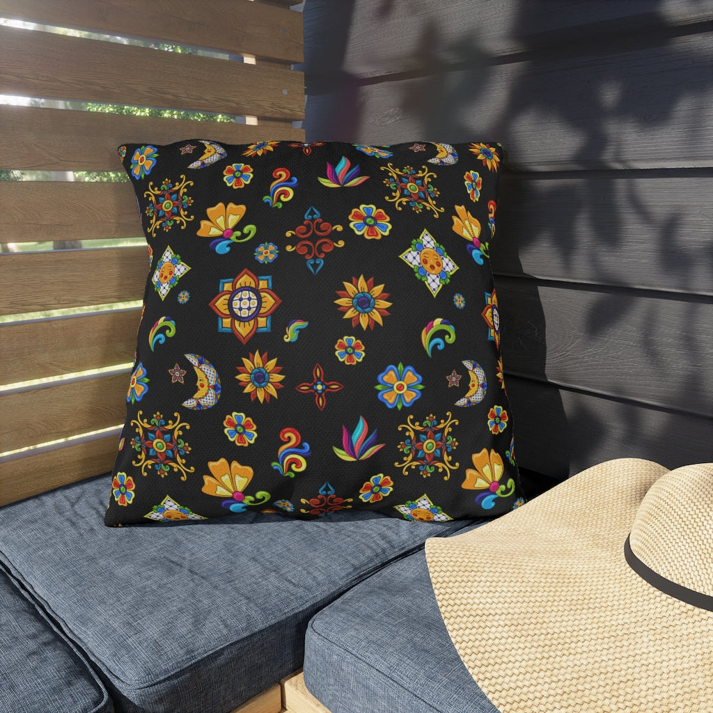 Talavera Mexican Tile Inspired Outdoor Pillows