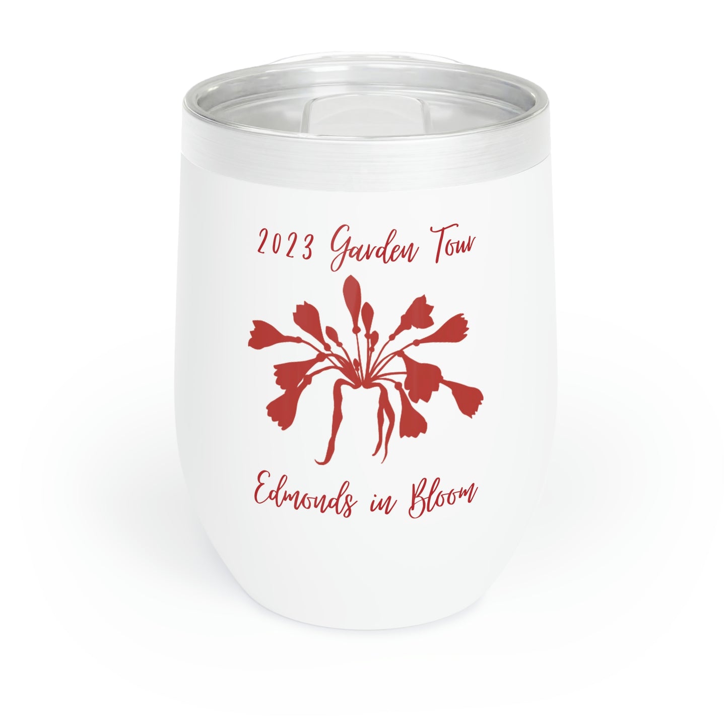 2023 Garden Tour Chill Wine Tumbler (Red Graphic)