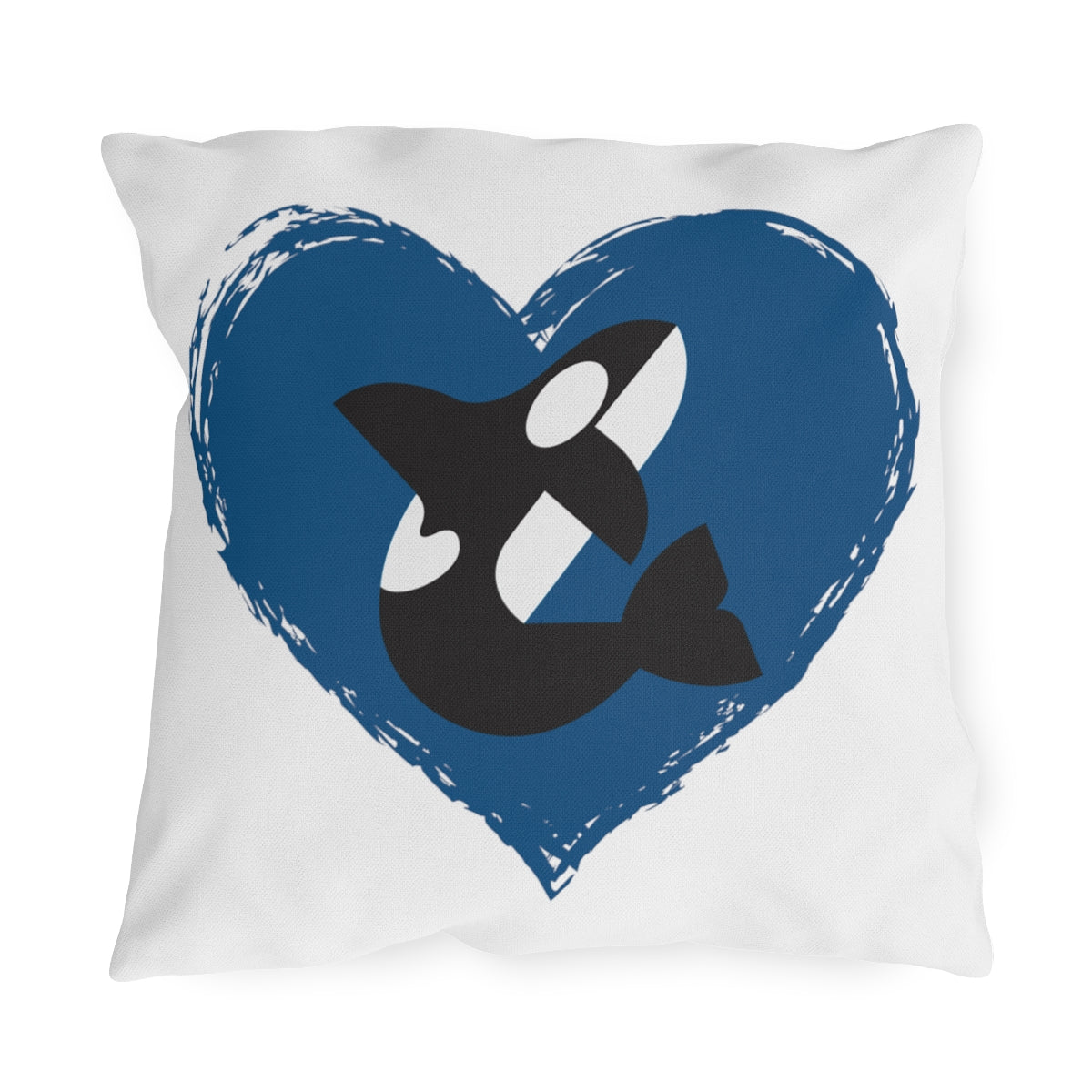 Orca Heart Outdoor Pillows