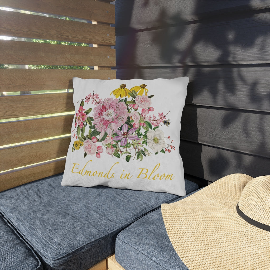 Edmonds in Bloom Outdoor Pillows