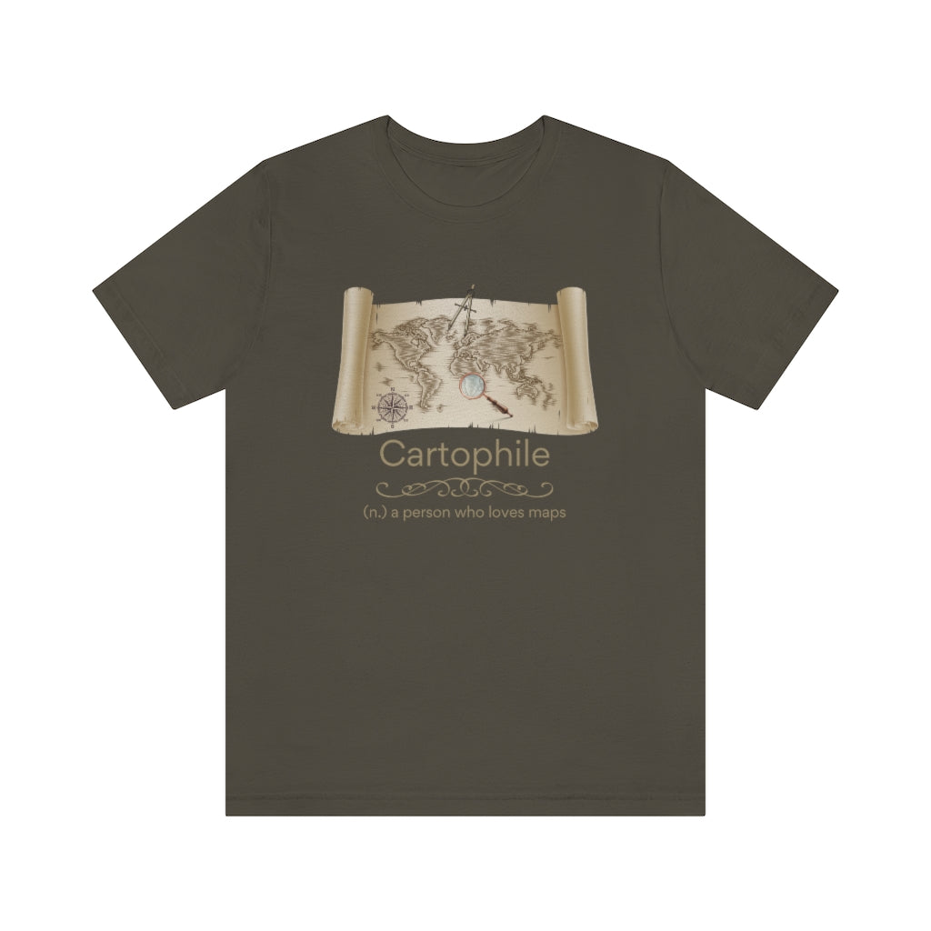 Cartophile - map lover T-shirt