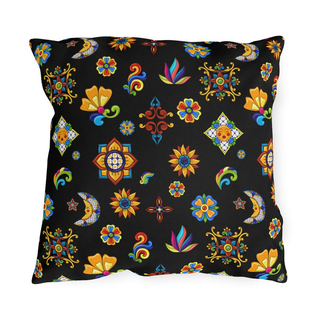 Talavera Mexican Tile Inspired Outdoor Pillows