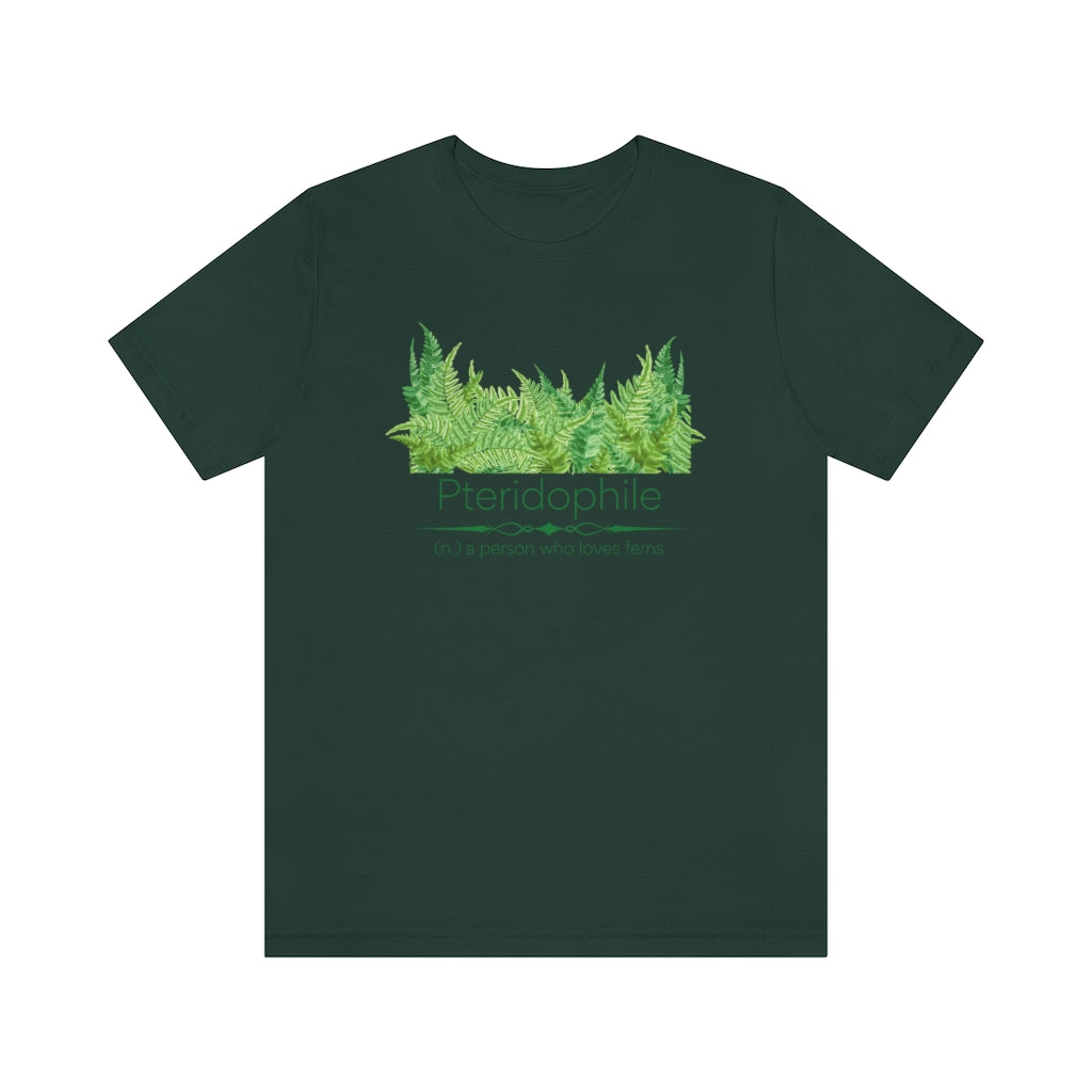 Pteridophile - fern lover T-shirt