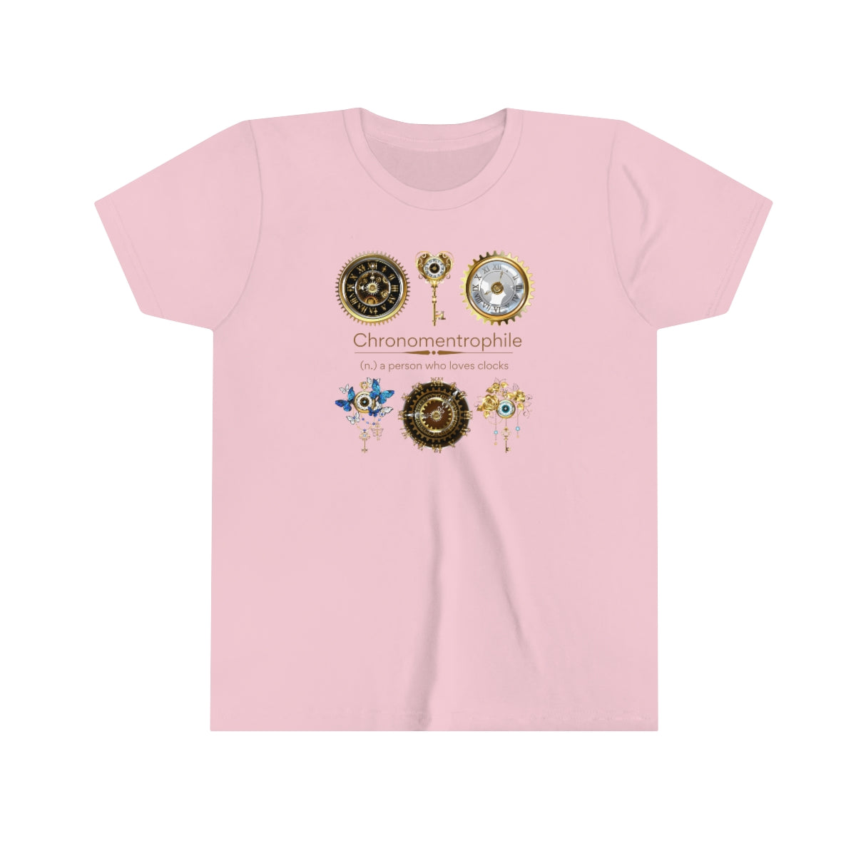 Chronomentrophile - Clock Lover Youth Short Sleeve Tee