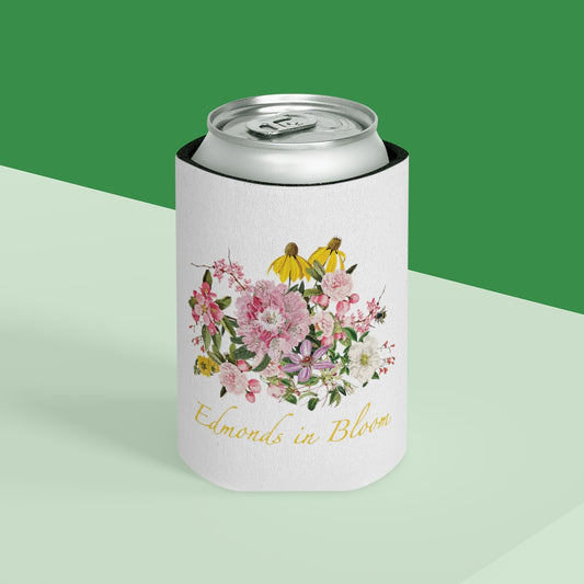 Edmonds in Bloom Can Cooler (White)