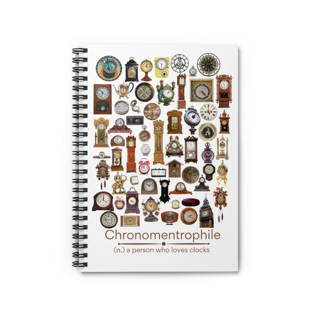 Chronomentrophile (Realistic) Spiral Notebook - Ruled Line