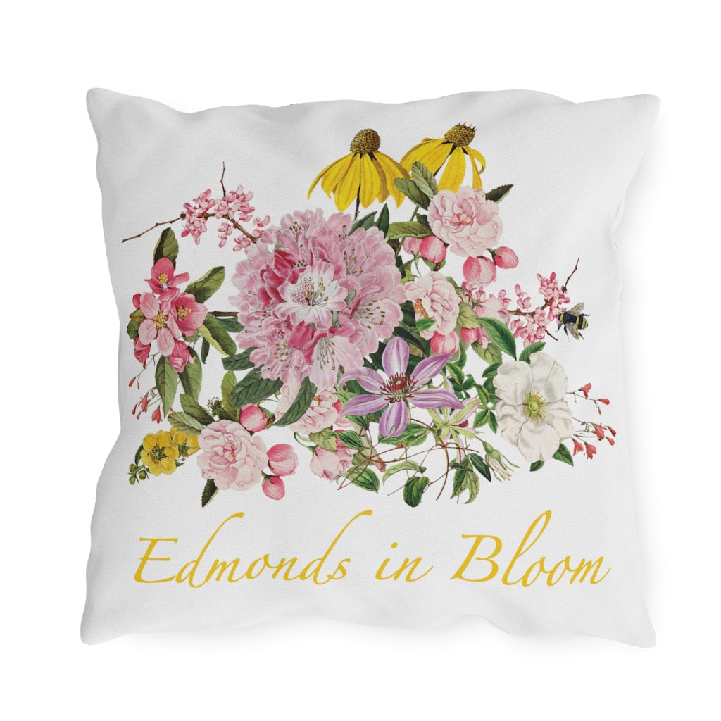 Edmonds in Bloom Outdoor Pillows