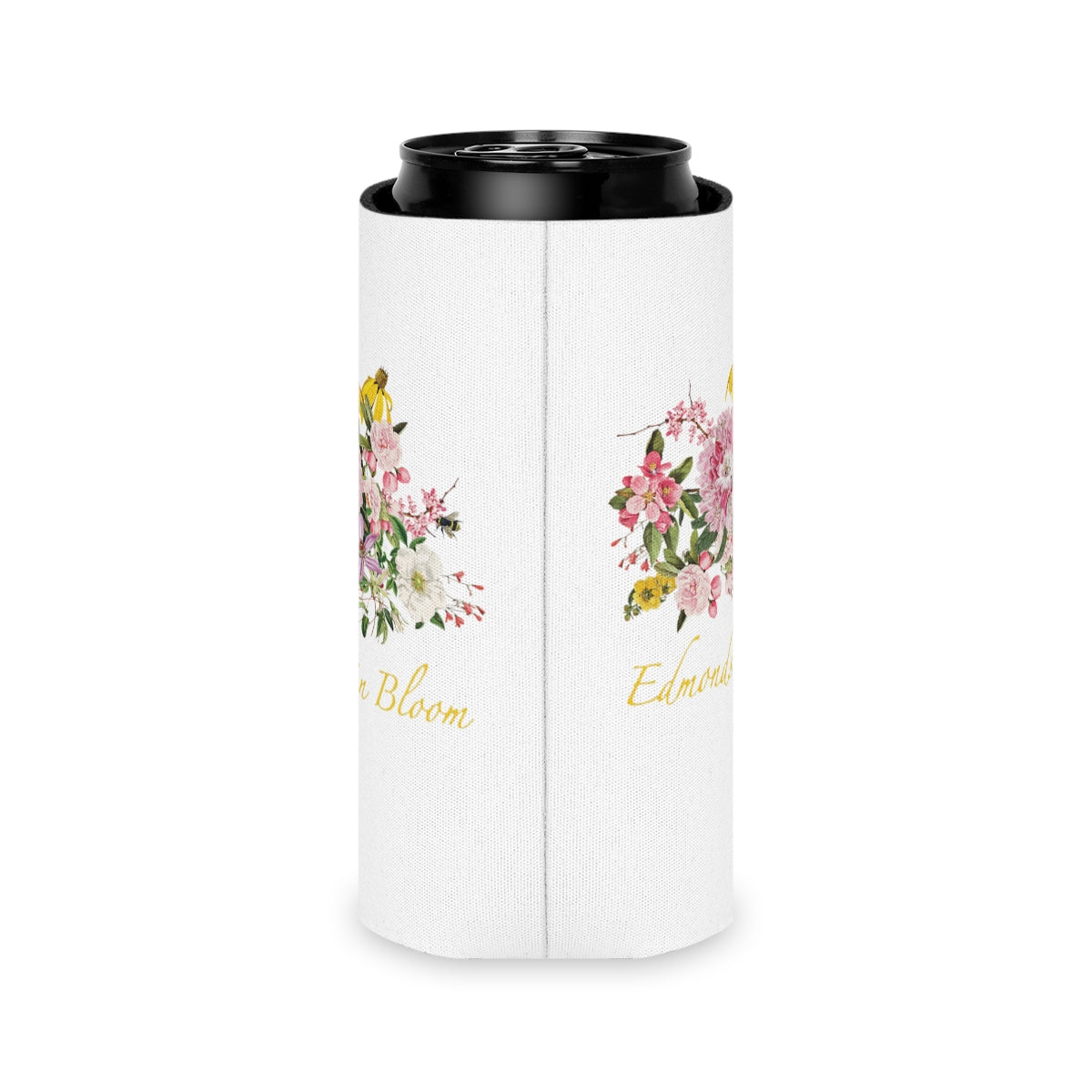 Edmonds in Bloom Can Cooler (White)