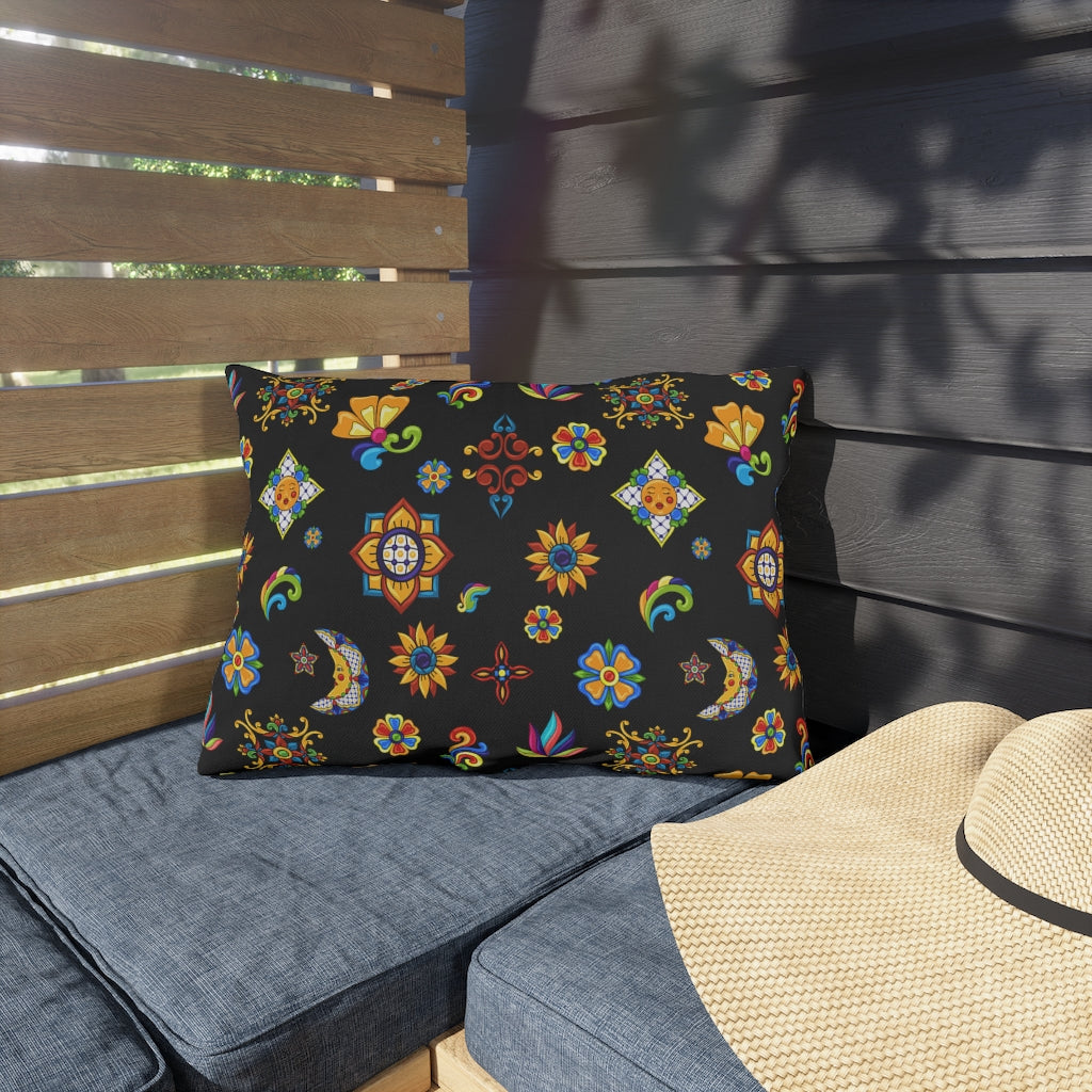 Talavera Mexican Tile Inspired Outdoor Pillows