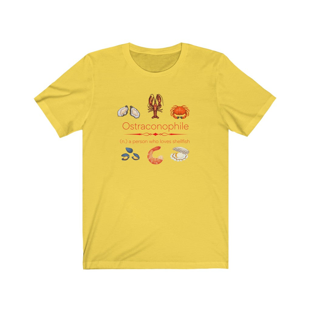 Ostraconophile - shellfish lover T-shirt