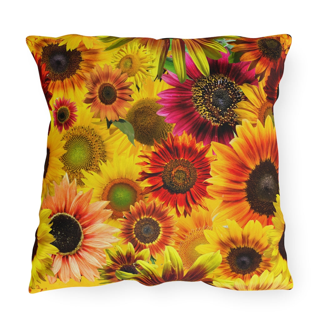 Sunflowers Galore Outdoor Pillows