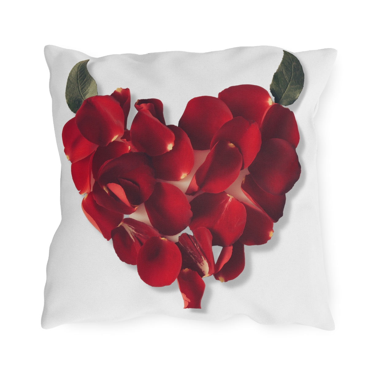 Horned Floral Heart Outdoor Pillows