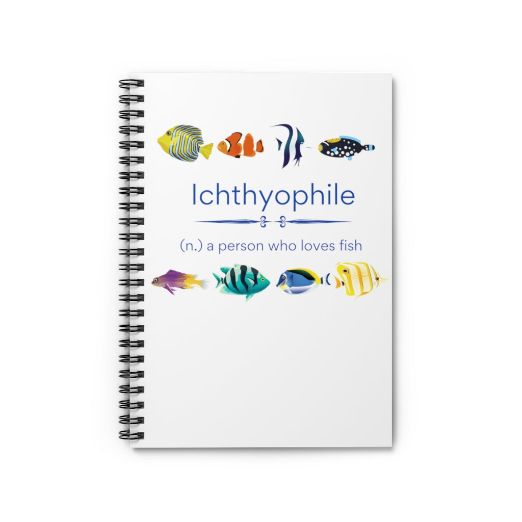Ichthyophile (Tropical) Spiral Notebook - Ruled Line
