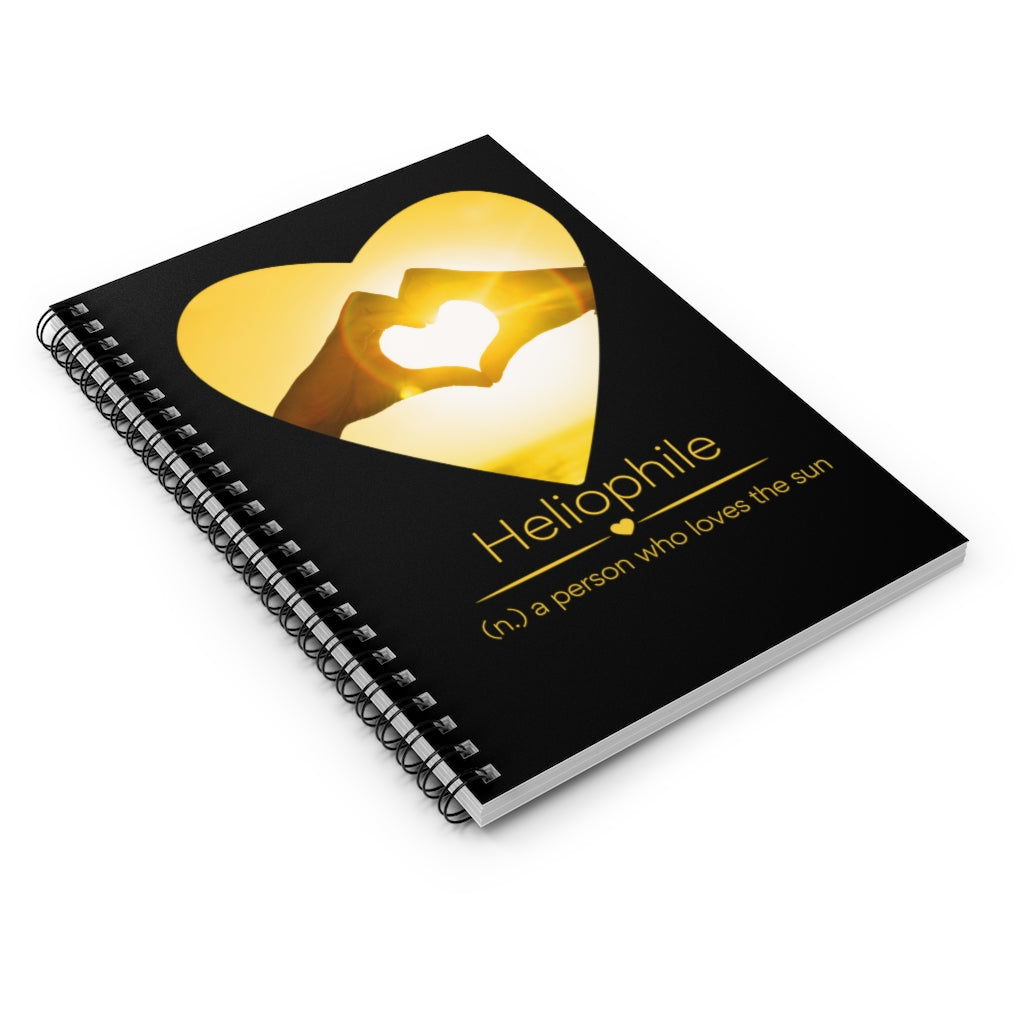 Heliophile - Sun Lover Spiral Notebook - Ruled Line
