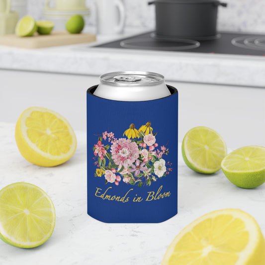 Edmonds in Bloom Can Cooler (Blue)