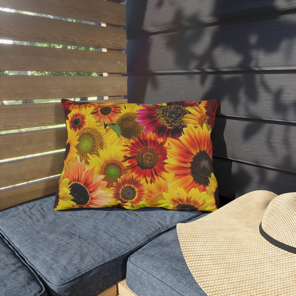 Sunflowers Galore Outdoor Pillows