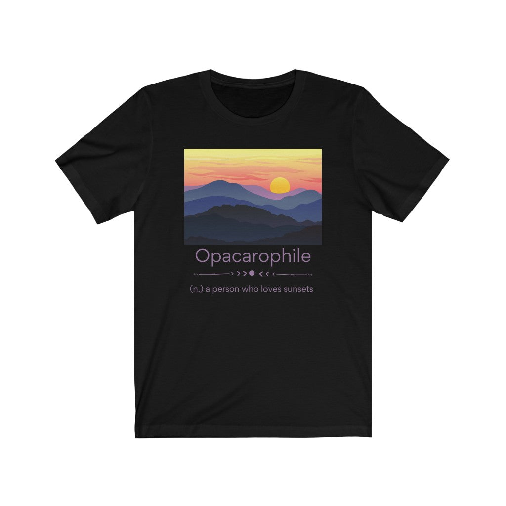 Opacarophile - sunset lover T-shirt