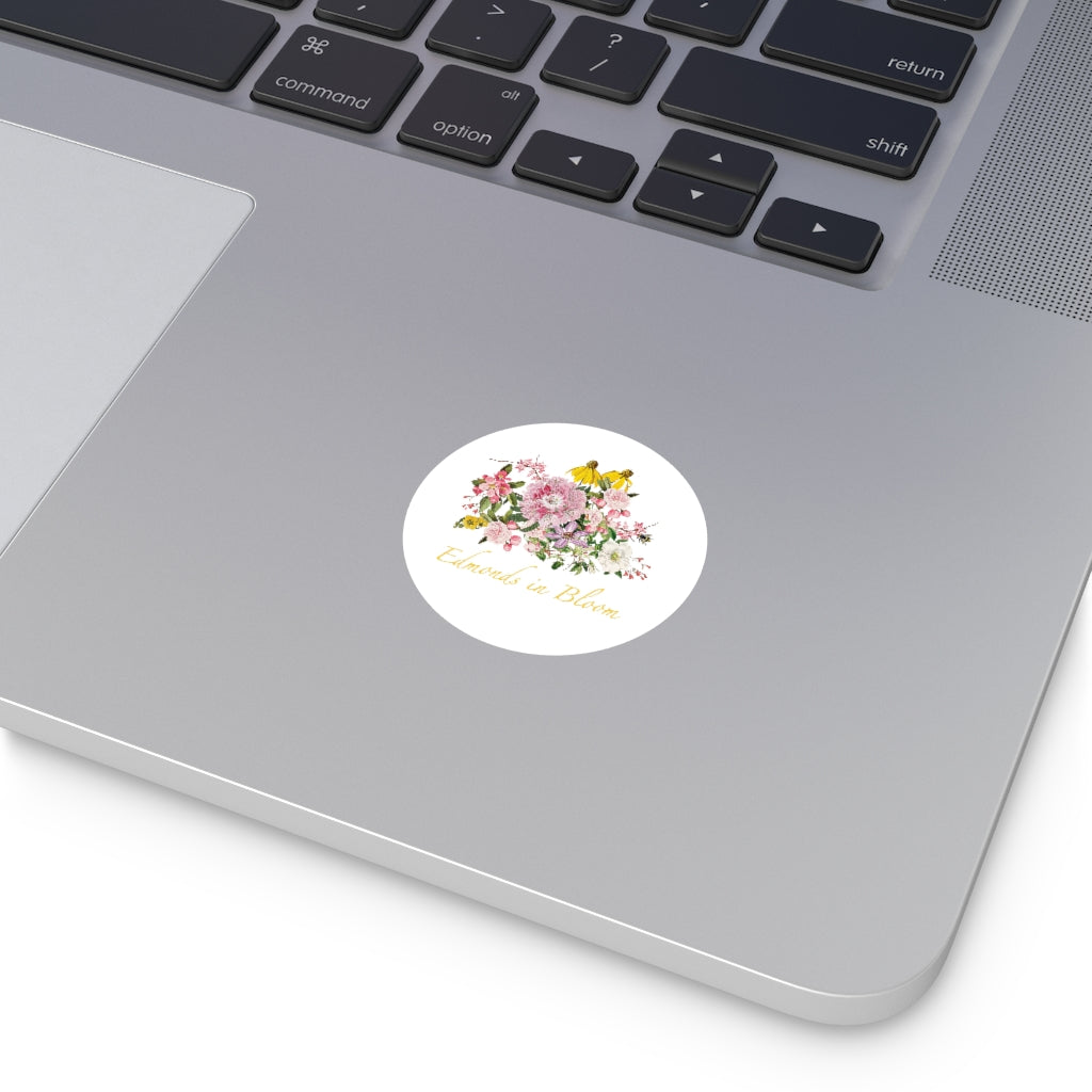 Edmonds in Bloom Round Stickers, Indoor\Outdoor